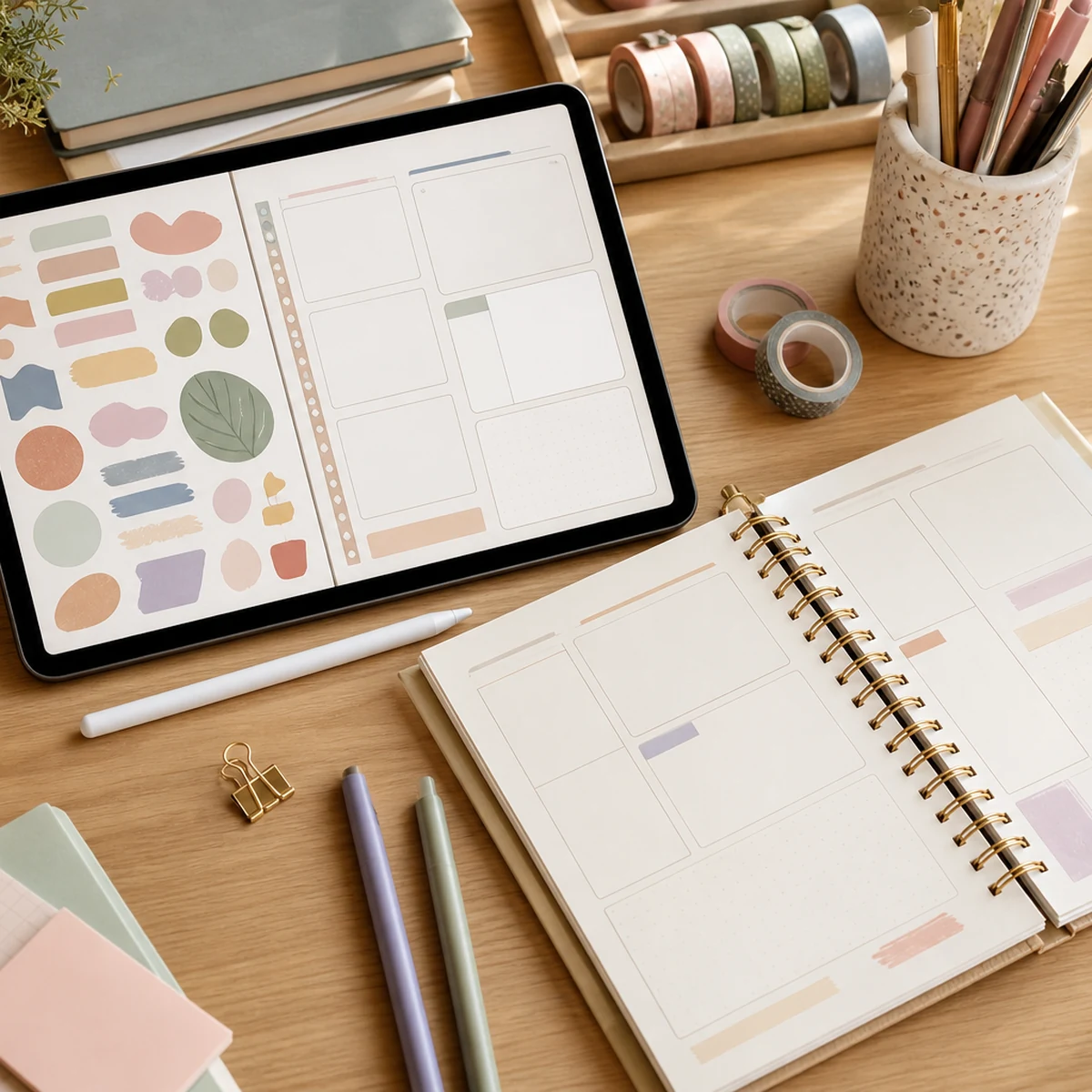Digital wellness planning journals Sticker Set